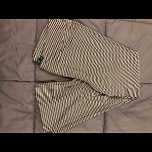 Black and cream checked pants NY and Co